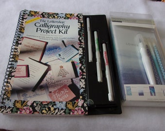 Calligraphy and Hand Lettering Kit Two Different Kits Recollections Learn Calligraphy and Hand Lettering Pens Instructions Practice Sheets