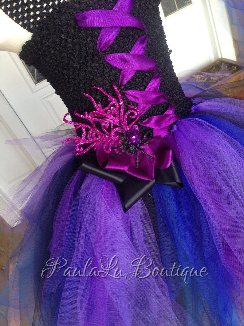 Purple Witch Tutu Dress Halloween Costume Luxury Dress | Etsy