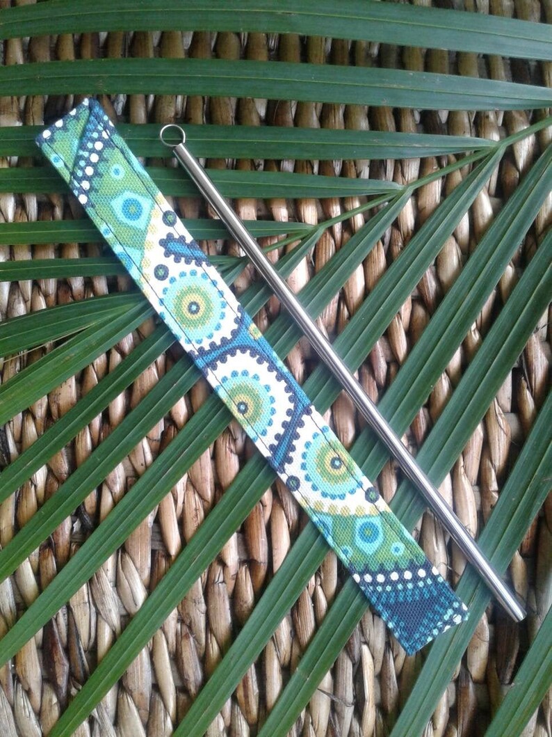 SALE 20/% OFF Stainless steel straw /& Boho sleeve with wire brush SILICONE tip included!