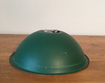 Vintage 8" green 'over the bulb' light shade - New old stock