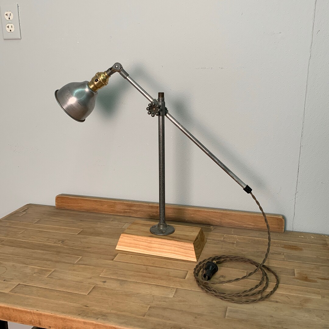 Vintage Industrial OC White Task Light - Etsy