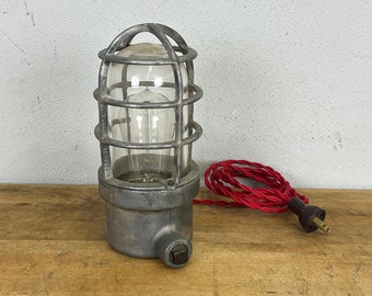 Vintage industrial explosion proof desk lamp