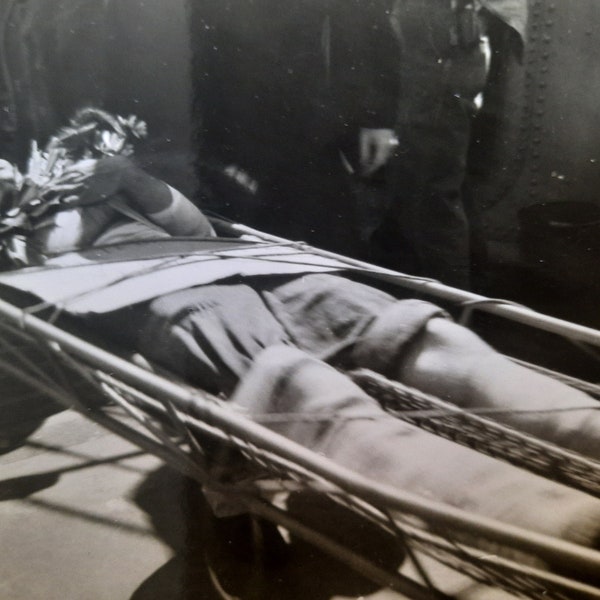 Burial At Sea - Vintage Postmortem Snapshot Photograph