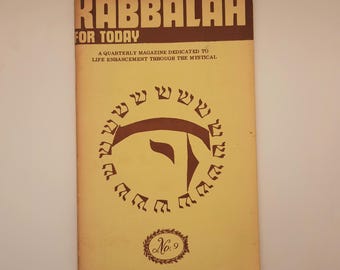 Kabbalah for Today - Vintage Magazine - 1975