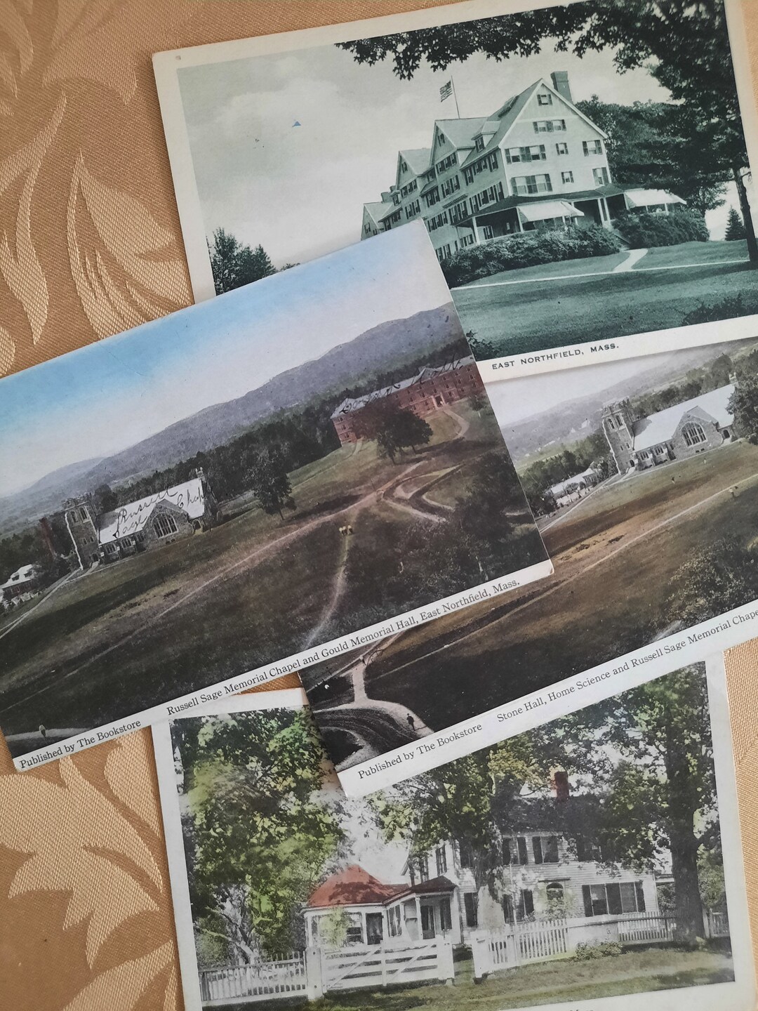 East Northfield Massachusetts Set of FOUR Antique Postcards Etsy