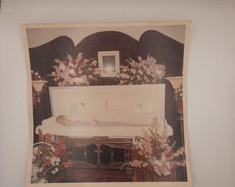 Large Post Mortem Funeral Photograph - Kodak - 1960s