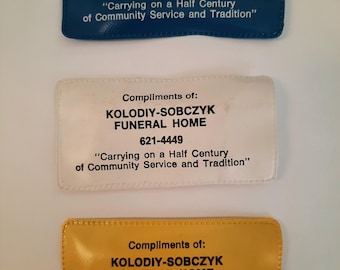 Vintage Funeral Home Advertising Rain Bonnet - Choose ONE of 3 colors