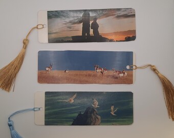 Bookmarks - Upcycled Ephemera - Made from used Vintage Postcards