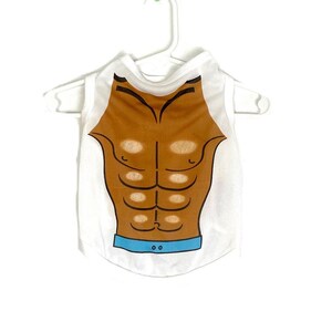 Dog Muscle Tank Top Airbrush 80's Inspired Beach Sun Swim Quick Dry Shirt Free Shipping bild 9