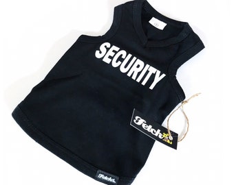 SECURITY  Dog Outfit:  Dog Tank, Dog Dress or Dog Hoodie