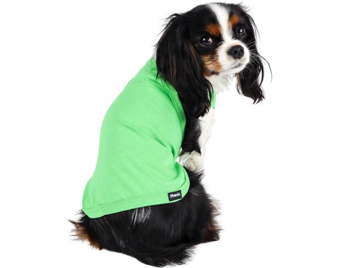 Basic Dog Tank Top Shirt:  Solid Dog Shirt, Plain Dog Shirt Many Colors Cotton Knit Free Shipping