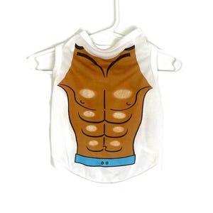 Dog Muscle Tank Top Airbrush 80's Inspired Beach Sun Swim Quick Dry Shirt Free Shipping bild 1