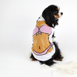 Dog Muscle Tank Top Airbrush 80's Inspired Beach Sun Swim Quick Dry Shirt Free Shipping bild 10