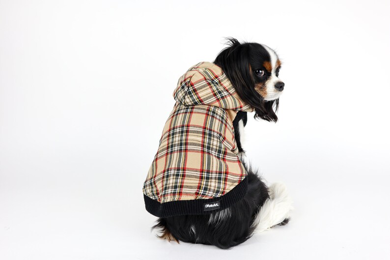 Pink Plaid Dog Jacket Sherpa Lined Etsy