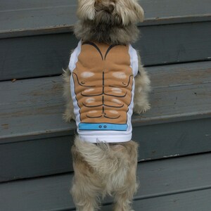 Dog Muscle Tank Top Airbrush 80's Inspired Beach Sun Swim Quick Dry Shirt Free Shipping bild 3