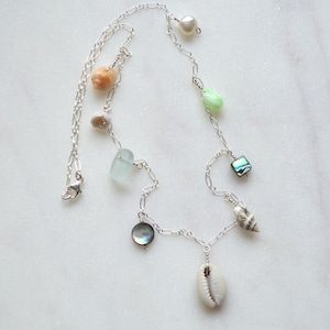 Ocean Charm Necklace in Sterling