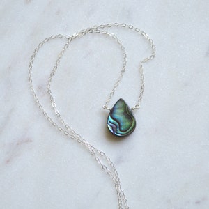 Abalone Teardrop Choker