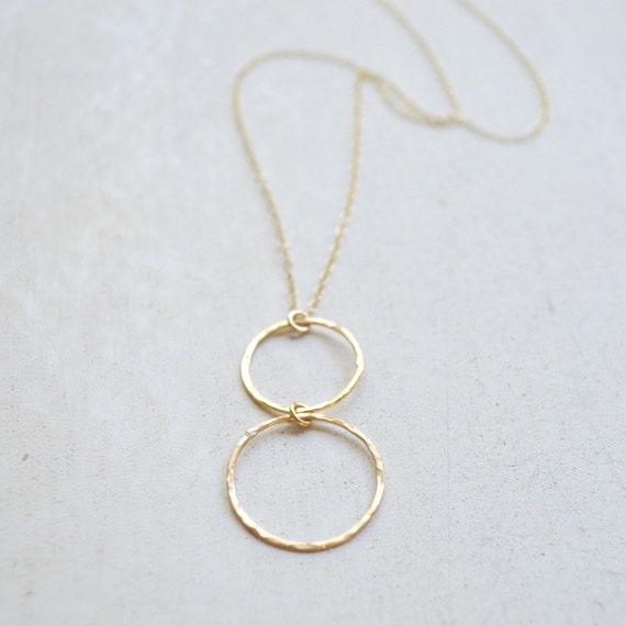 Double infinity sales necklace gold