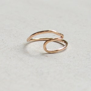 Ocean wave ring, Sterling wave ring, Gold wave ring