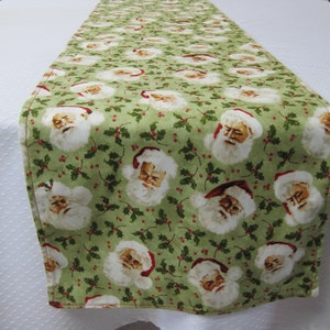 Table runner, Christmas  table runner, Holiday decor, Santa, Vintage Santa decor, Christmas Table runner, Christmas dinner, Holiday table