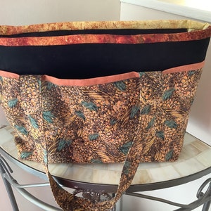 Bolso de mano, Bolso marrón y óxido, Bolso hecho a mano, Bolso con cremallera, Bolso con bolsillos, Bolso llamativo, Bolso con colores otoñales