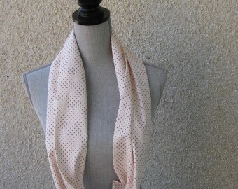 Infinity fabric scarf, Fabric scarf, Infinity scarf, tube scarf, eternity scarf, loop scarf, long scarf in a print cotton fabric