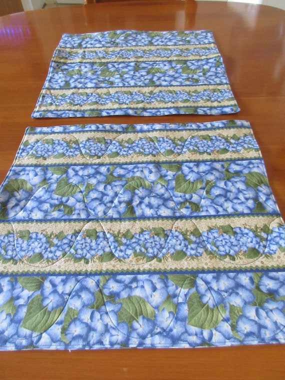 Place Mats Quilted Place Mats Mother S Day Floral Place Etsy