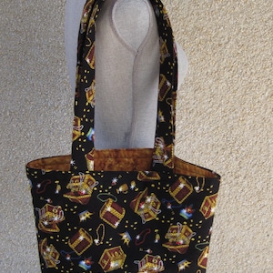 Black tote bag, black cross body bag, black shopping bag, black and gold tote, market bag, reuseable tote bag, reusuable market bag, gift