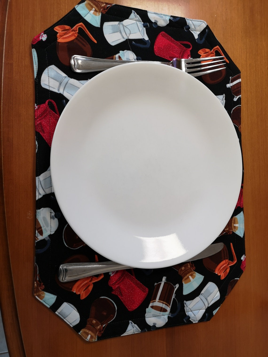 Placemats Quilted Placemats Padded Placemats Coffee Etsy