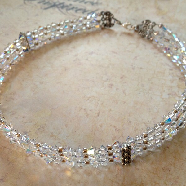 Swarovski Crystal Handmade Pet Collar, Stunning for your Pampered Pet, Wears as Fine Jewelry!