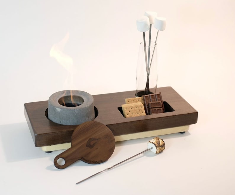 Ultimate S'mores Kit With Table Top Fire Pit and Board. Etsy