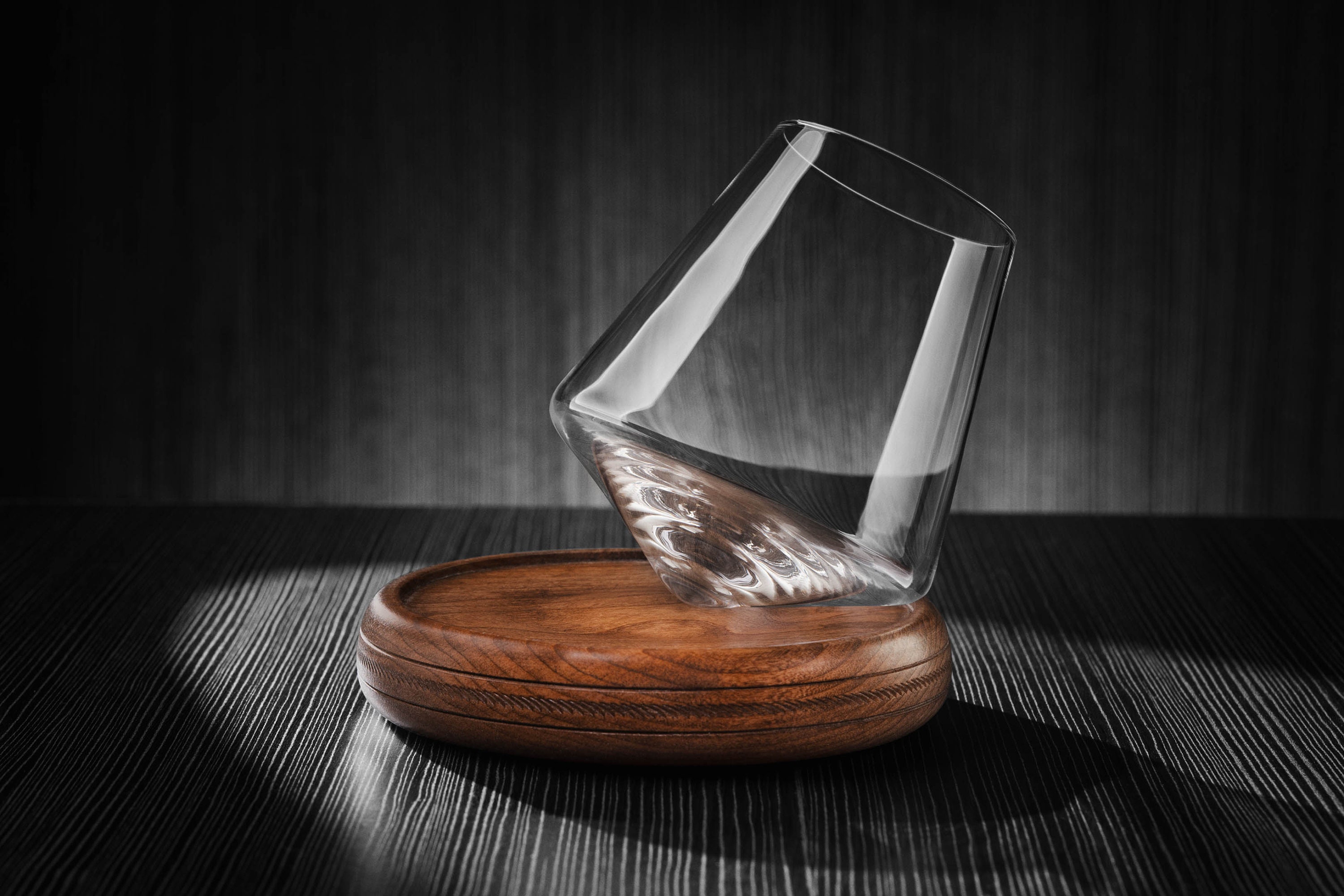 Swoon Aerating Revolving Spinning Wine Glass With Reversible Coaster Etsy UK