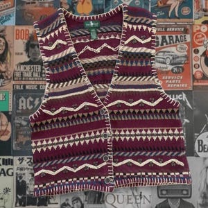 90s Vest - Etsy