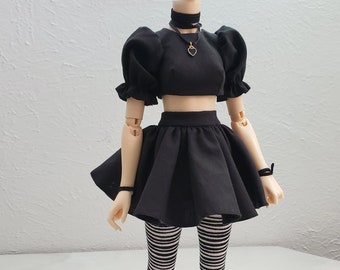 Skater Outfit Minifee Monster Witch Halloween High Fashion Doll Pastel Goth Cottage Core