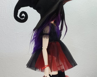 Babydoll Outfit Minifee Monster Witch Halloween High Fashion Doll Pastel Goth Cottage Core