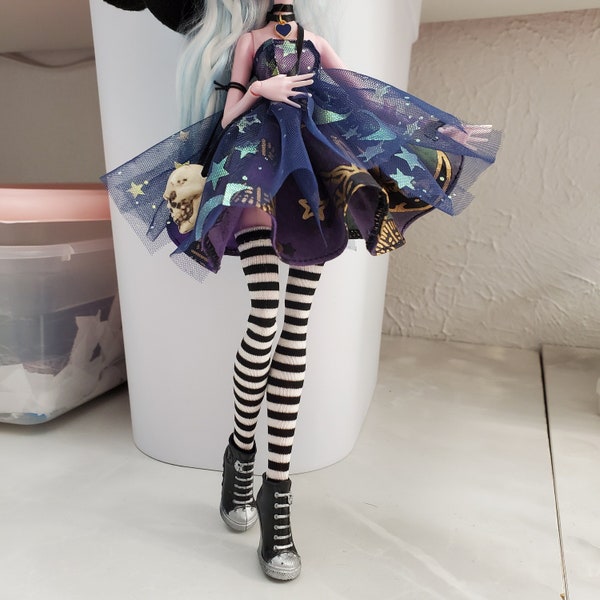 2 paires de chaussettes pour poupée Minifee Monster doll High Fashion Pastel Goth Grunge Punk Rock