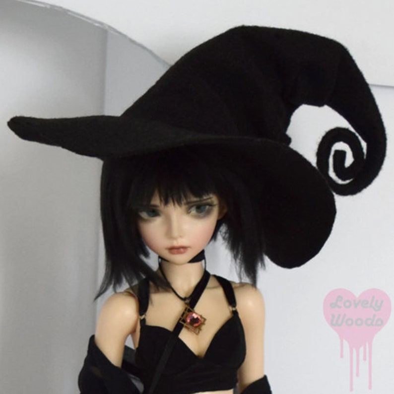 Witch Hat Minifee Monster Witch Halloween High Fashion Doll Pastel Goth Grunge Punk Rock image 5