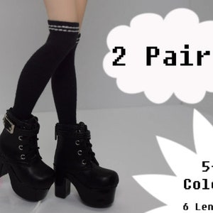 2 Pairs Doll socks Minifee Monster doll High Fashion Pastel Goth Grunge Punk Rock