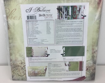 Bo Bunny Class Album Kit 2008 I Believe Christmas Scrapbooking Journaling Book Set Complete Retired