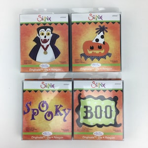 Sizzix Originals Craft Cutting Die Halloween U PIC Abóbora Brinquedo Jack-o-lantern NOVO na embalagem