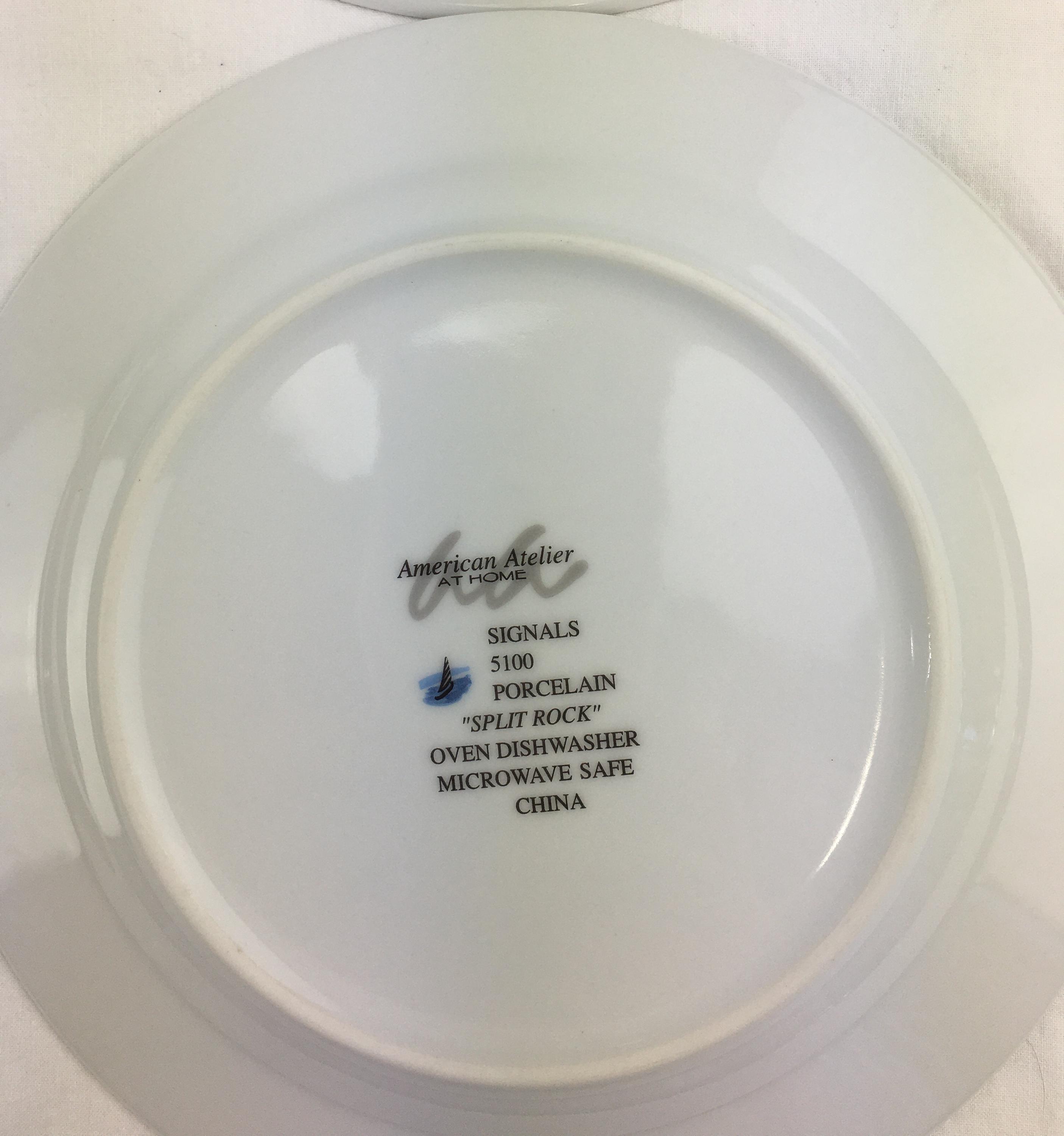 American Atelier Signals 5100 Lighthouses Salad Plates 8" & Mugs 8 Piece  Set Nautical Oceanic Beachy VTG DISCONTINUED - Etsy