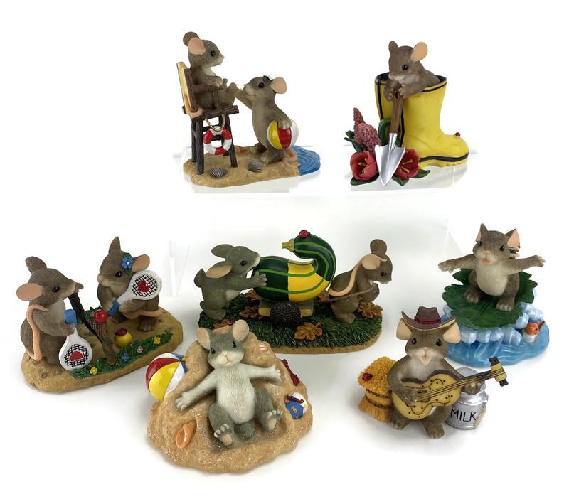 ウサギ【charming tails】ネズミの置き物　7セット ウサギ【charming tails】ネズミの置き物 7セット Charming