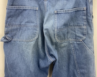 Sears Roebuck Weartuff Blue Jeans Carpenter Pants Men's 36x30