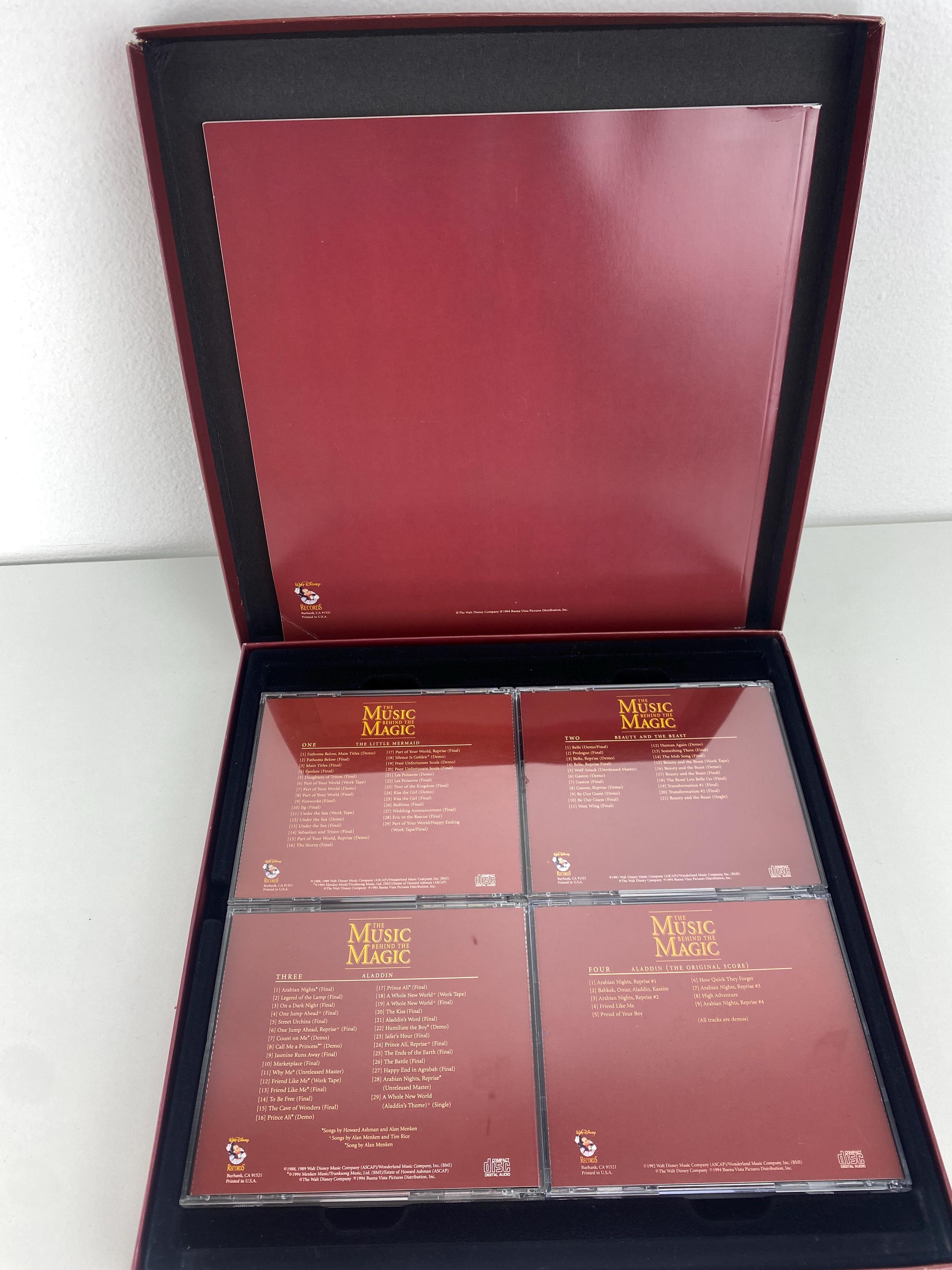 Walt Disney the Music Behind the Magic 4 CD & Book Boxed Set