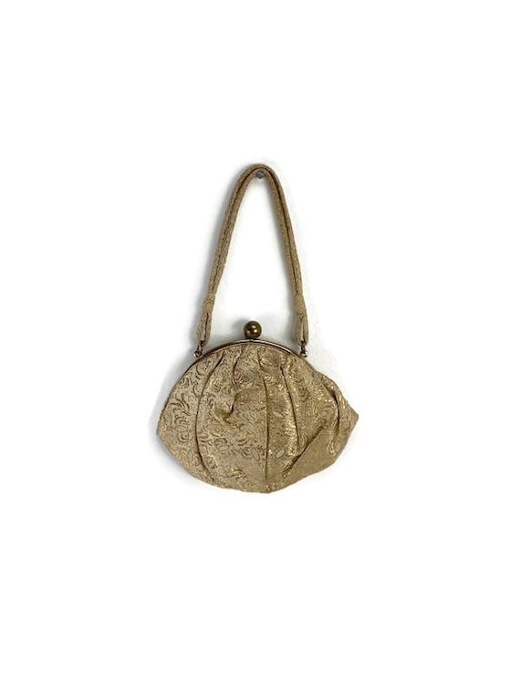 Graceline Original Evening Purse Handbag Bag Clutch Gold Lame Fabric Snap Button Closure Small Mini VTG MCM Etsy Ireland