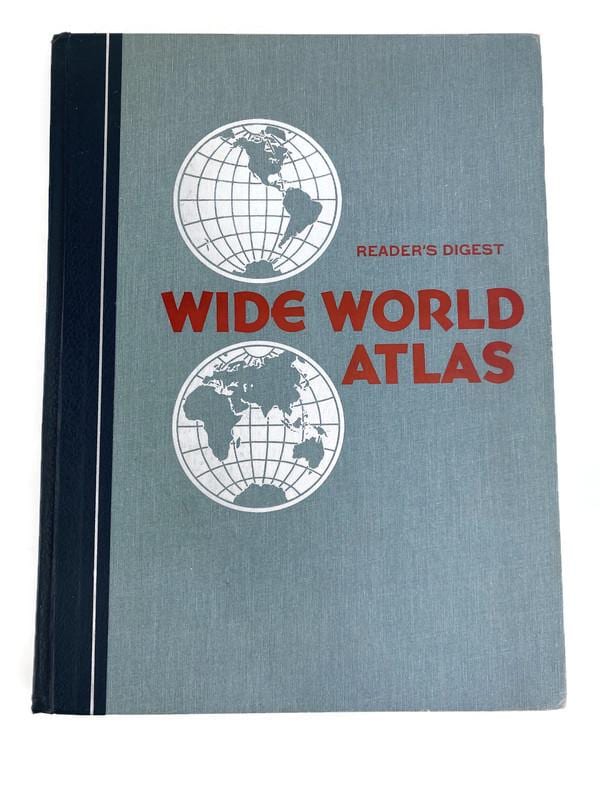 Reader's Digest Wide World Atlas ***FOXING*** ISBN 0895770628 HB