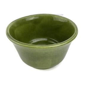 Haeger Green Glazed Art Pottery Planter Pot 3833 U.S.A. Round Small 6&quot;W VTG MCM