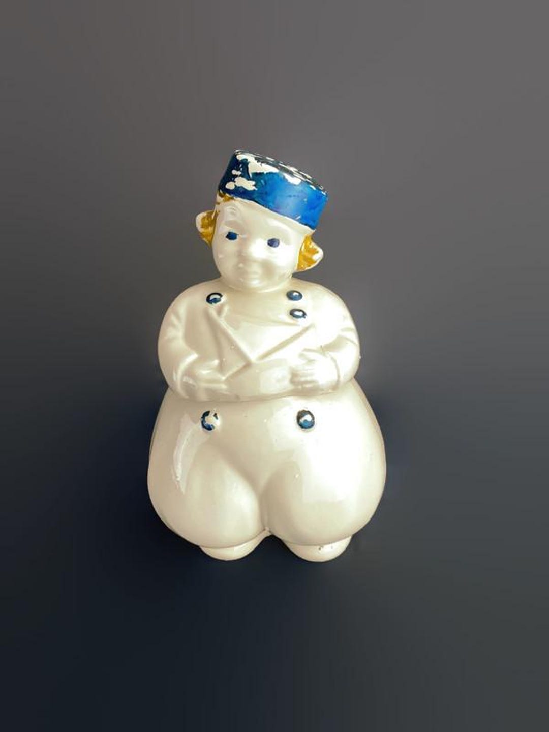 American Bisque Dutch Boy Sailor Cookie Jar Ceramic Figural VTG