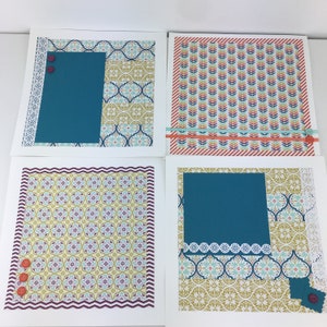 Lot of Stampin' Up Sycamore Street Ready Made Page Layouts Embellishments & Scraps of Scrapbook Paper 12x12 image 4