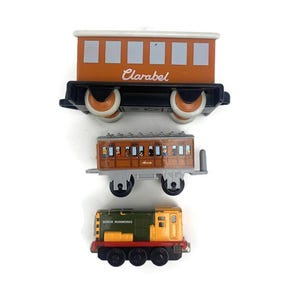 Thomas il Trenino Vintage Annie Carrozza, Orso d&#39;Oro Il mio primo Thomas TOMY Clarabel Carrozza 1995, Iron Arry Sodor Ironworks Gullane Magnetic U PIC
